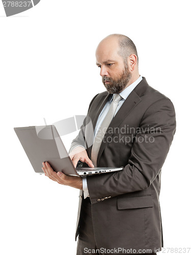 Image of business man notebook