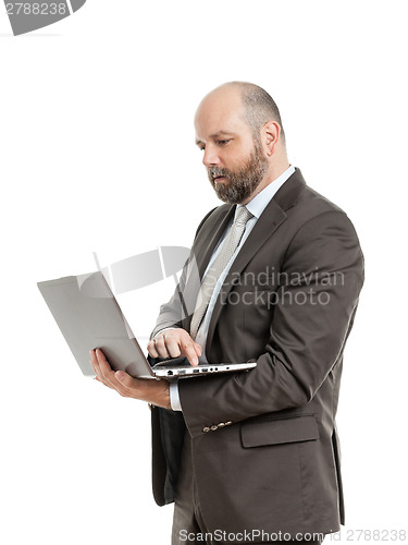 Image of business man notebook
