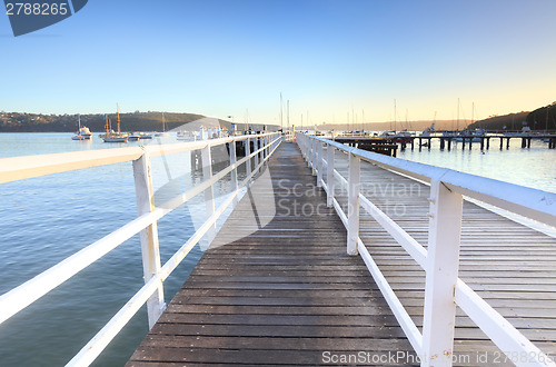 Image of Boardwalk jetty at Balmoral Beach early morning