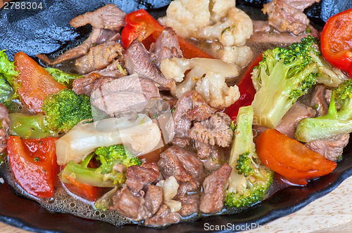 Image of meat with vegetables