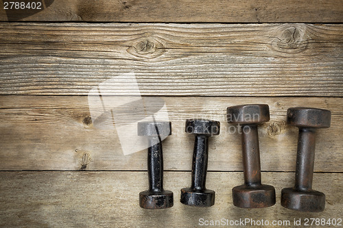 Image of dumbbells - fitness concept