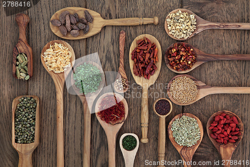 Image of Herbs in Spoons