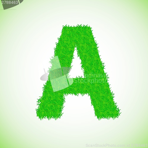 Image of grass letter