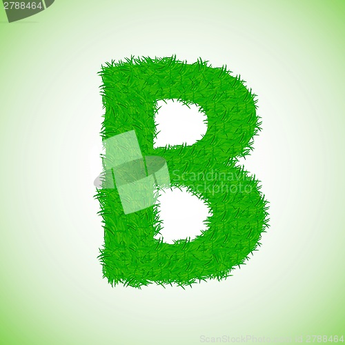 Image of grass letter