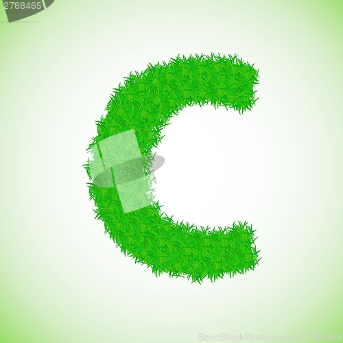 Image of grass letter