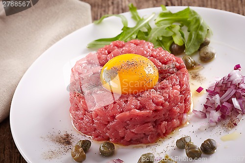 Image of fresh beef tartare