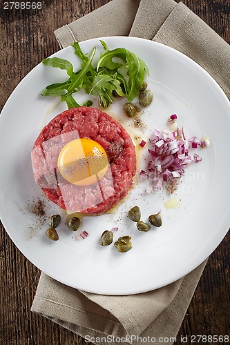 Image of fresh beef tartare