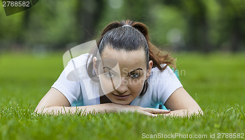 Image of Girl in Grass