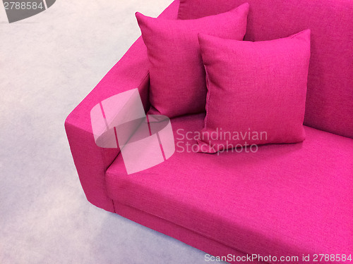 Image of Modern pink sofa