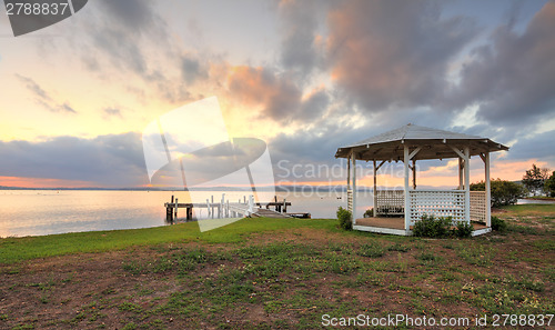 Image of Sunset Serenity on Lake Macquarie NSW Australia