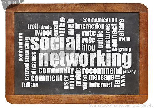 Image of social networking word cloud