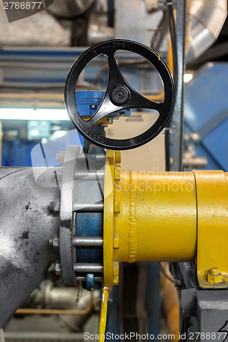 Image of Industrial pipes in a thermal power plant