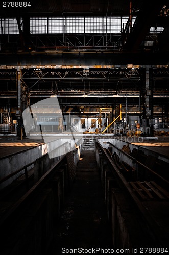 Image of Industrial interior of an old factory