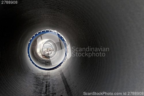 Image of Long industrial pipe angle shot