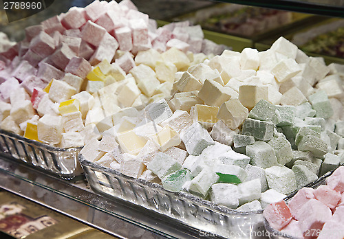 Image of Turkish delight in a shop