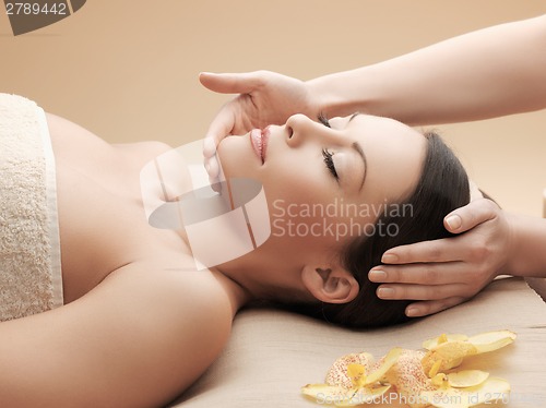 Image of asian woman in spa