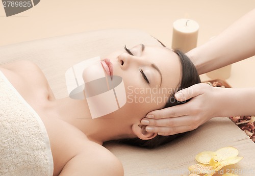 Image of asian woman in spa