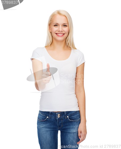 Image of woman showing thumbs up