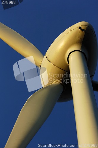 Image of wind turbine closeup