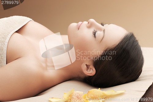 Image of asian woman in spa