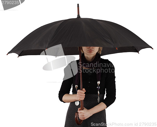 Image of Woman with umbrella