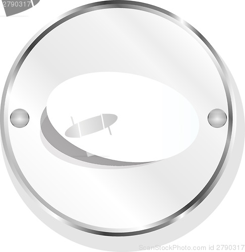 Image of Web buttons for design, icon with empty blank white paper