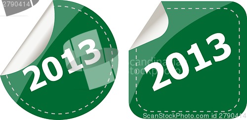 Image of 2013 Labels, stickers, pointers, tags for your (web) page