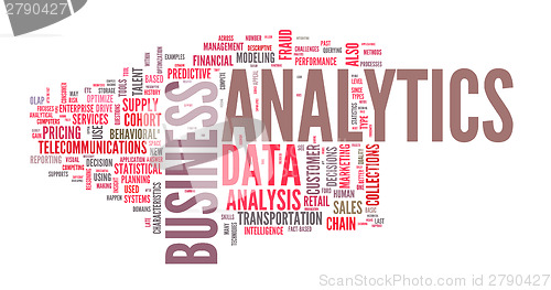 Image of Illustration of analytics business analysis