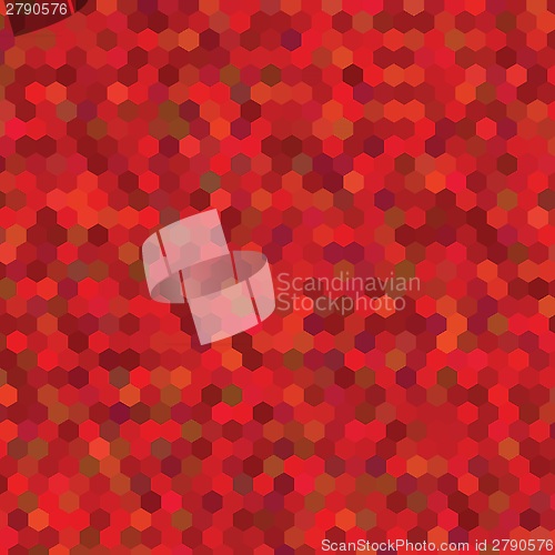 Image of red hexagon background