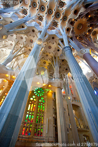 Image of La Sagrada Familia, interior