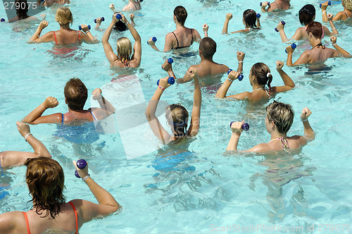 Image of Aerobic in pool