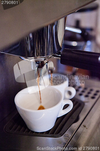 Image of Espresso machine and cups