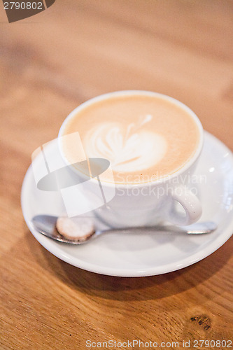Image of Latte with coffee art
