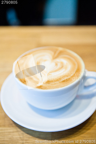 Image of Latte with coffee art