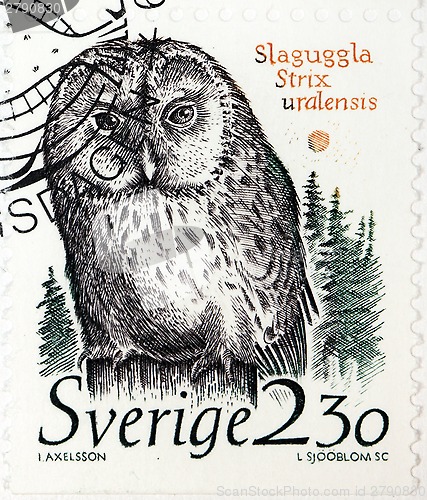 Image of Ural Owl Stamp