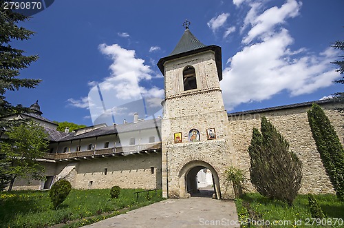 Image of Secu monastery surrounding walls