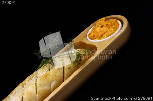 Image of Garlic bread with dip