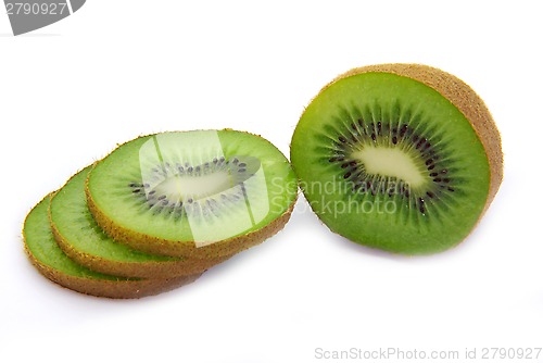 Image of Freshly cut kiwi fruit