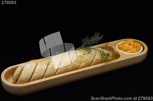 Image of Garlic bread with dip