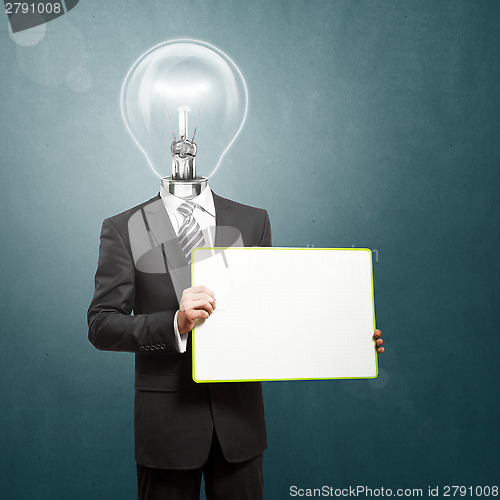 Image of Lamp Head with Empty Write Board