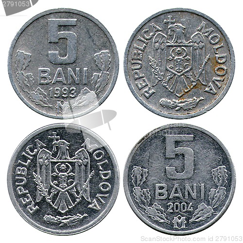 Image of five bani, Republica Moldova, 1993-2004