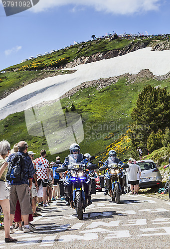 Image of Police Bikes of  Tour of France