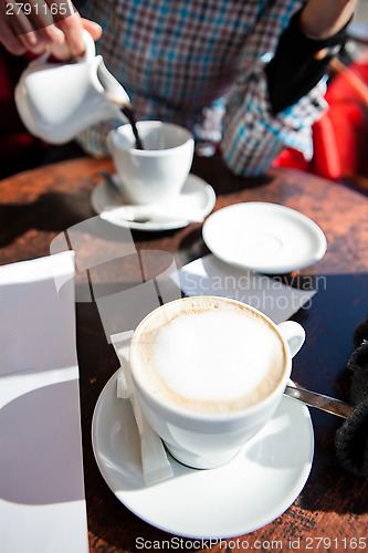 Image of Cup of latte coffee