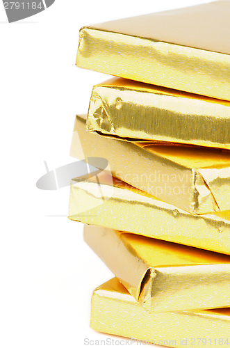 Image of Stack of Chocolate Pieces