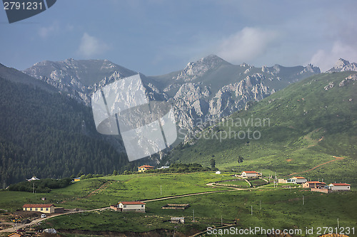 Image of Samll village in the mountain, China 