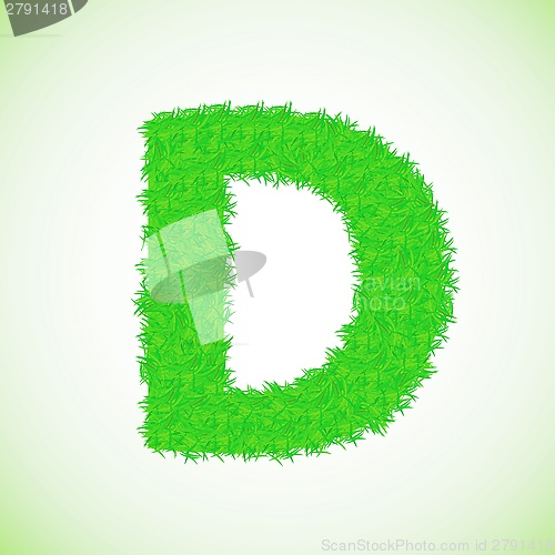 Image of grass letter D