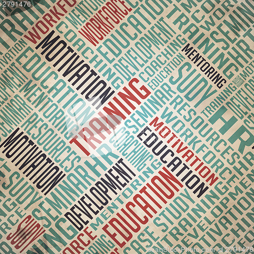 Image of Development Background - Grunge Wordcloud Concept.