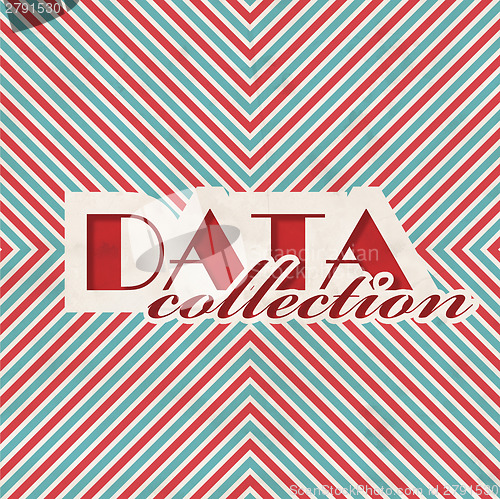 Image of Data Collection. Retro Design Concept.