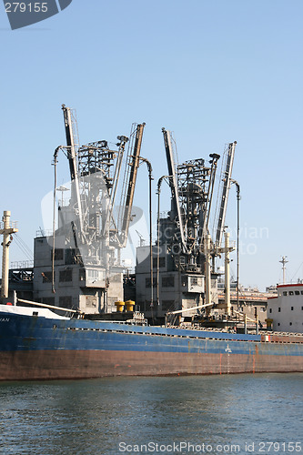 Image of ship loading equipment