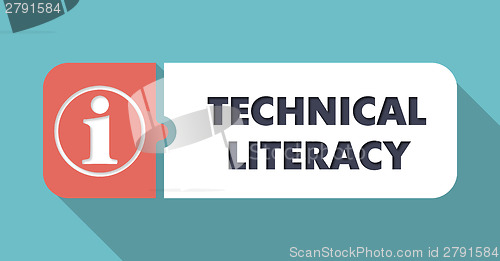 Image of Technical Literacy on Scarlet in Flat Design.